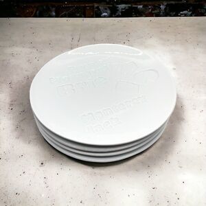 Cordon Bleu BIA 6.5". 4 Assorted Cheese  Appetizer Plates.